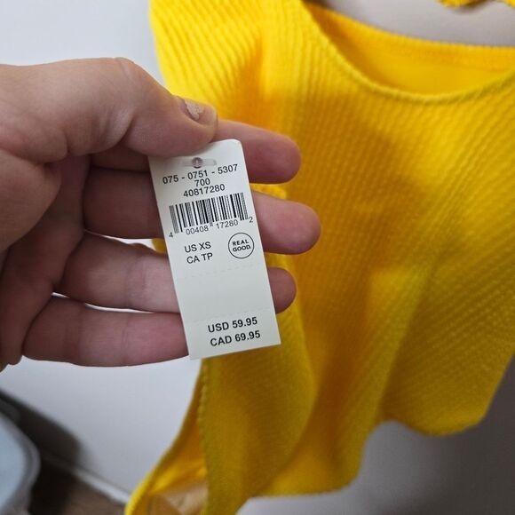 Aerie Yellow One Piece Swim Bikini XS - Picture 5 of 7